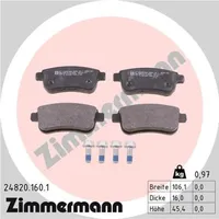 ZIMMERMANN Bremsbelagsatz, Scheibenbremse