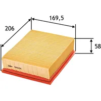 Valeo Luftfilter für Peugeot Xsara Picasso Van 585006 1444H0,1444J3,1444VR