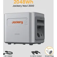 Jackery Navi 2000 Balkonkraftwerk mit Speicher 2,048 kWh