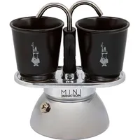 Bialetti Mini Express Induction +2Tassen schwarz