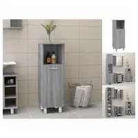 VidaXL Badschrank Grau Sonoma 30x30x95 cm Holzwerkstoff