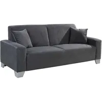 A.Z. Iwaniccy Iwaniccy Sofa 3-Sitzer JULIA, Grau - Stoffbezug