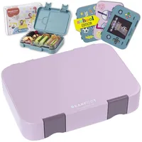 Bearfoot Brotdose Kinder mit Fächern, BPA frei, Lunchbox, Bento
