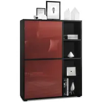 Vladon Highboard Bordeaux, Holzwerkstoff, 79x105.5x35.5 cm, Wohnzimmer, Kommoden, Highboards