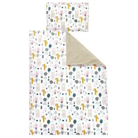 TupTam Kinder Bettwäsche Gemustert 2-Teilig Wendebettwäsche, Farbe: Waldtiere, Größe: