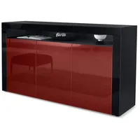 Vladon Sideboard Bordeaux, Holzwerkstoff, 155x92x40 cm, Wohnzimmer, Kommoden, Sideboards,