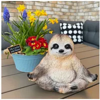 Online fuchs Dekofigur lustiges Yoga Faultier in Meditation -