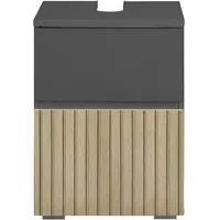 Home Affaire Waschbeckenunterschrank HOME AFFAIRE "Wisla", schwarz (anthrazit, eiche