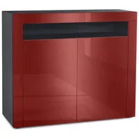 Vladon Kommode, Bordeaux, Holzwerkstoff, 108x92x40 cm, Wohnzimmer, Kommoden &