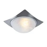 GLOBO Deckenlampe 1x E27 rund chrom