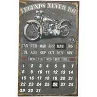 Ambiente Haus Metallbild Kalender - Biker 25x40cm« | Gr.: