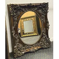 Casa Padrino Barock Spiegel Antik Gold / Grau H.