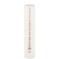 Ib laursen Weihnachtskerze 1-24 Weiss m/roten Zahlen
