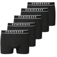 SCHIESSER Boxershorts 5er Pack Schwarz / Weiß M
