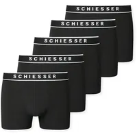 SCHIESSER Herren Boxershorts, 5er Pack - 95/5 Unterhose, Logobund