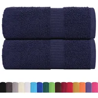 VidaXL Gästetücher 2 Stk. Marineblau 30x50 cm 360 g/m2