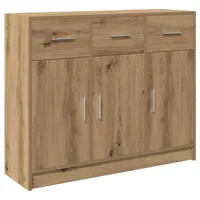VidaXL Sideboard Artisan-Eiche 91x28x75 cm Holzwerkstoff