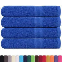 VidaXL Saunatücher 4 Stk. Blau 80x200 cm 360 g/m2