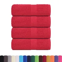 VidaXL Seiftücher 4 Stk. Rot 30x30 cm 360 g/m2
