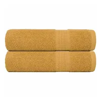 VidaXL Duschtücher 2 Stk. Golden 70x140 cm 360 g/m2