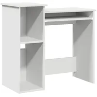 VidaXL Schreibtisch mit Regalen Weiß 84x40x78 cm Holzwerkstoff