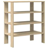 VidaXL Schuhregal Sonoma-Eiche 61x32x70 cm Holzwerkstoff