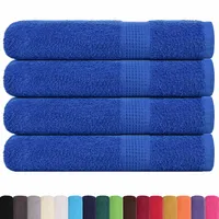VidaXL Handtücher 4 Stk. Blau 100x200 cm 360 g/m2