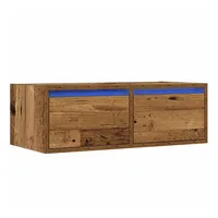 VidaXL TV-Schrank mit LED-Leuchten Altholz-Optik 75x35,5x25 cm
