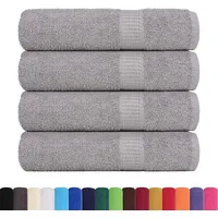 VidaXL Badetücher 4 Stk. Grau 100x150 cm 360 g/m2