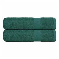 VidaXL Badetücher 2 Stk. Grün 100x150 cm 360 g/m2