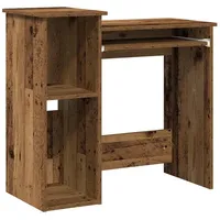 VidaXL Schreibtisch mit Regal Altholz-Optik 84x40x78cm Holzwerkstoff