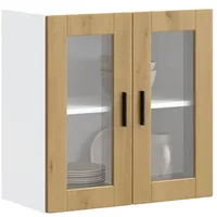 VidaXL Küchen-Hängeschrank mit Glastür Porto Artisan-Eiche