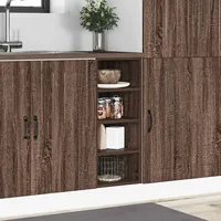 VidaXL Unterschrank Riga Braun Eichen-Optik 30x44,5x81,5 cm Holzwerkstoff
