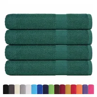 VidaXL Saunatücher 4 Stk. Grün 80x200 cm 360 g/m2