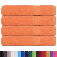 VidaXL Handtücher 4 Stk. Orange 100x200 cm 360 g/m2