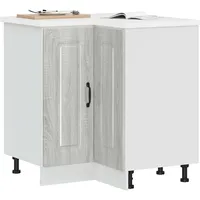 VidaXL Küchen-Eckunterschrank Kalmar Grau Sonoma Holzwerkstoff, Eckunterschrank, Küchenschrank, Küchen-Eckunterschrank,