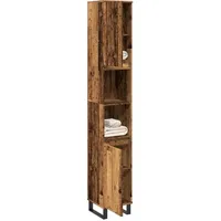 VidaXL Badschrank, Altholz-Optik 30x30x190 cm Holzwerkstoff