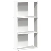 VidaXL Bücherregal 3 Böden Weiß 60x30x120 cm Holzwerkstoff