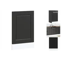 VidaXL Geschirrspülerblende Porto Schwarz 45x1,5x67 cm Holzwerkstoff
