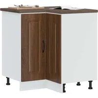 VidaXL Küchen-Eckunterschrank Kalmar Braun Eichen-Optik Holzwerkstoff