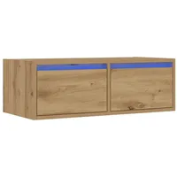 VidaXL TV-Schrank mit LED-Leuchten Artisan-Eiche 75x35,5x25 cm