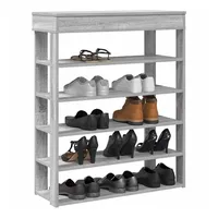 VidaXL Schuhregal Grau Sonoma 80x30x98 cm Holzwerkstoff