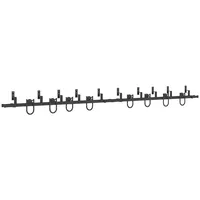 VidaXL Schiebetürbeschlag-Set 366 cm Stahl Schwarz