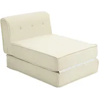 Homcom Bodensofa 2-in-1 Klappbar Schlafsofa mit Kordoptik, Gepolstert Sofabett