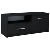Matkam Möbel Fernsehkommode, Schwarz, 98x42x35 cm, Wohnzimmer, Wohnwände, Lowboards,