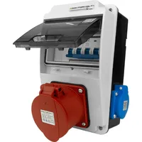 Doktorvolt Wandverteiler XS-S 32A 2x230V IP44 Stromverteiler Komplett Verdrahtet