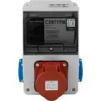Doktorvolt Wandverteiler XS 16A 2x230V IP44 Stromverteiler Komplett Verdrahtet