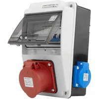 Doktorvolt Wandverteiler XS-S 16A 2x230V IP44 Stromverteiler Komplett Verdrahtet