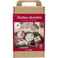 Creativ Company DIY Sets Modellieren Kreativ Set Weihnachtsschmuck, Ton,