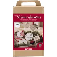 Creativ Company DIY Sets Modellieren Kreativ Set Weihnachtsschmuck, Ton,